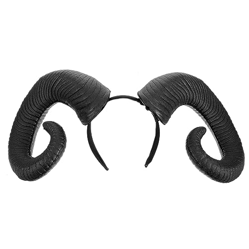 DECORNIJIA Halloween Stirnband mit Schwarzen Hörnern Gruseliges Geist Kostümzubehör für Festliche Partys und Ghost Festival Angenehmes Material Geeignet für Erwachsene von DECORNIJIA
