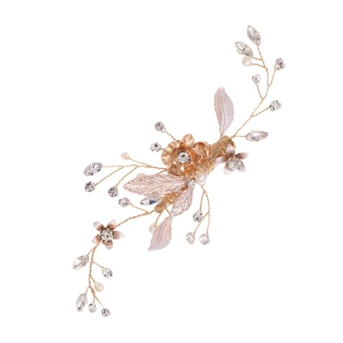 DECORNIJIA Handgefertigte Braut Haarnadeln mit Perlen und Strass Goldene Legierung Filigrane Haarspangen für Hochzeit Party und Verlobung Leichtes und Langlebiges Brautschmuck accessoire DECORNIJIA Handgefertigte Braut Haarnadeln mit Perlen und Strass Goldene Legierung Filigrane Haarspangen für Hochzeit Party und Verlobung Leichtes und Langlebiges Brautschmuck accessoire von DECORNIJIA