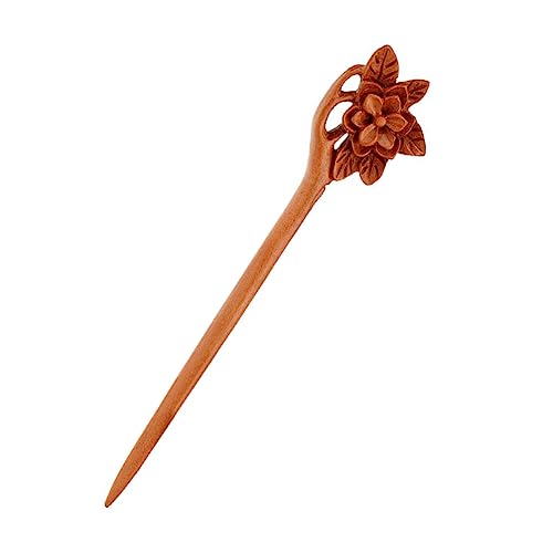 DECORNIJIA Handgefertigte Grüne Sandelholz Haarnadel Einfacher Haarschieber für Dutt Langlebiger Retro Hanfu Haarstab Kompakt und Sicher für Damen und Mädchen für Partys und Tägliches Tragen von DECORNIJIA