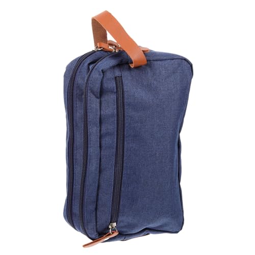 DECORNIJIA Herren Reise Kulturbeutel mit Nass Trocken Trennung Großer Nylon Kosmetik Organizer Tragbar mit Aufhängehilfe für Reisen und Alltag von DECORNIJIA