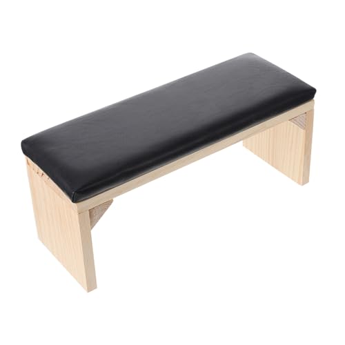 DECORNIJIA Holz Leder Handauflage Nagelkissen Maniküre Kissen Polster Ergonomisch Stabil Für Nagelkunst Zuhause von DECORNIJIA