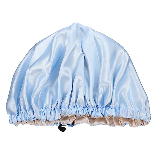 DECORNIJIA Doppellagige Haarhaube Schlafmütze Aus Satin Für Kleinkinder Und Junge Mädchen Polyester-duschhaube Duschkopfabdeckung Kuppelhaube Bade-duschhauben Für Baden Und von DECORNIJIA