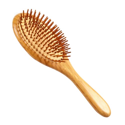 DECORNIJIA Kamm Holz Massagekamm Kissen-massagekamm -haarbürste Antistatik -kamm Holzfarbe von DECORNIJIA