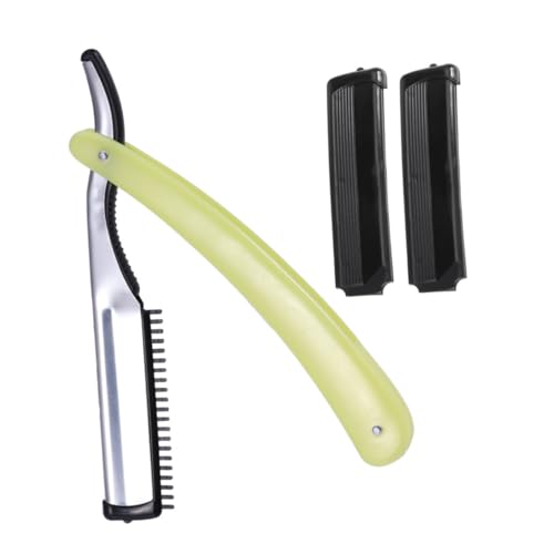 DECORNIJIA Rasiermesser Aus Edelstahl Für Bart Und Koteletten Handrasierer Für Männer Mit Einfacher Anwendung Für Hause Und Reisen Geringerer Hautreizung von DECORNIJIA