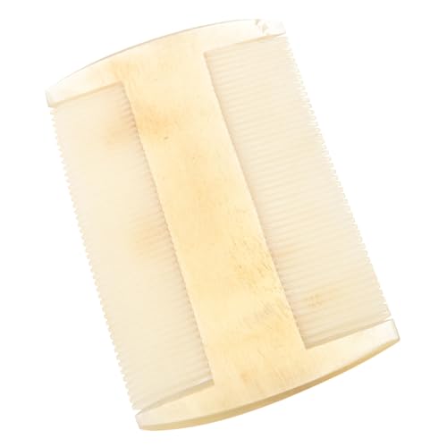 DECORNIJIA Kleiner Hornkamm für Frauen Doppelseitiger Massagekamm mit Natürlichem Schafshorn Sanfte Kopfhautmassage Fördert Durchblutung Glättet Haare Schonend und Langlebig von DECORNIJIA