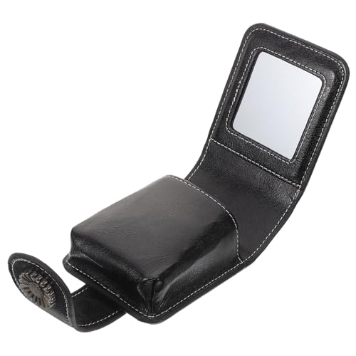 DECORNIJIA Kompaktes Lippenstift etui mit Integriertem Spiegel Tragbare Kleine Kosmetiktasche für Damen Sicherer Verschluss als Lippenstift Organizer für Handtasche und Unterwegs Modisches von DECORNIJIA