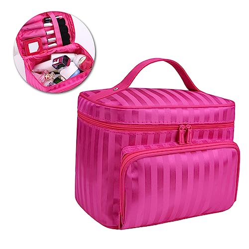 DECORNIJIA Kosmetikkoffer Kreditkarte schmink aufbewahrungsboxen Cleanser face gitterrabot Mehrere Schichten Lip Stick kosmetikaufbewahrungsboxen Kosmetiktasche Organisator bilden Rosy von DECORNIJIA