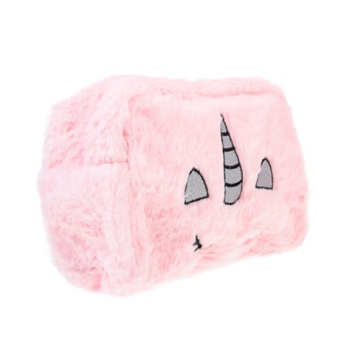 DECORNIJIA Kosmetiktasche Aus Plüsch Mit Cartoon-Design Und Reißverschluss Tragbarer Kulturbeutel Für Reisen Und Heimgebrauch Organizer Für Kosmetika Und Toilettenartikel von DECORNIJIA