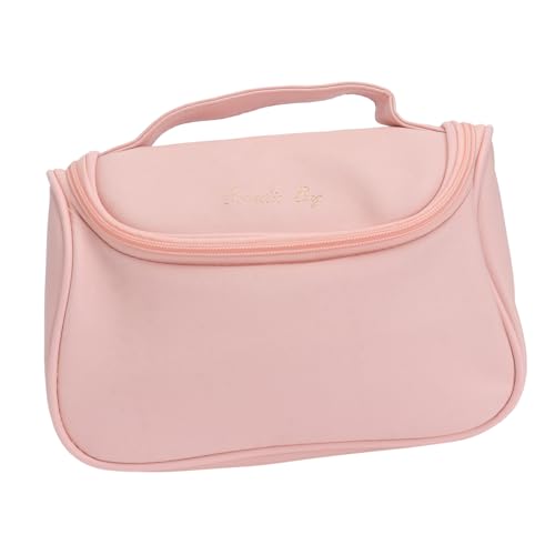 DECORNIJIA Kosmetiktasche Rosa Große Kosmetiktasche mit Tragegriff Reise Kulturbeutel Makeup Organizer Tasche für Damen und Mädchen von DECORNIJIA