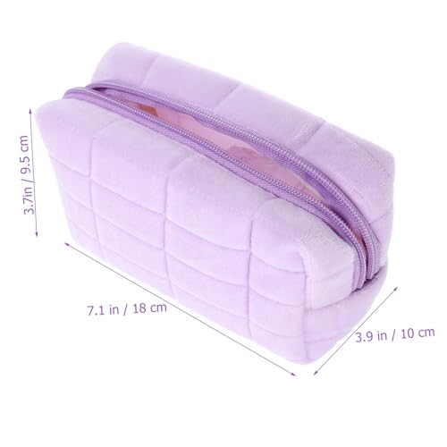 DECORNIJIA Kosmetiktasche aus Weichem Plüsch Tragbare Schminktasche mit Großem Fassungsvermögen Multifunktionale Make Up Aufbewahrungstasche für Reisen und Alltag Praktische Organizer Tasche von DECORNIJIA