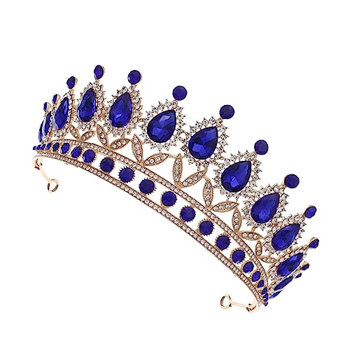 DECORNIJIA Krone Damen Haaraccessoire Hochzeit Tiara Zirkonia Krone für Besondere Anlässe Robust und Allergiefrei für Hochzeiten Geburtstagsfeiern und Cosplay von DECORNIJIA