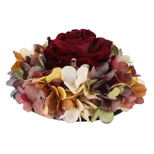 DECORNIJIA Krone Kopf Dekoration Haarschmuck Damen Blume Clip Accessoire Party Hochzeit Geburtstag Haarspange Haarnadel Kronenform Integralgeformt von DECORNIJIA