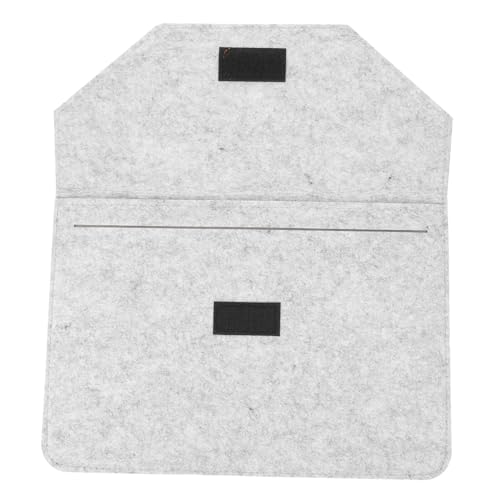 DECORNIJIA Laptop Tasche Filz Leichtgrau Weich Gepolstert Stoßfest Notebook Schutzhülle Tragbar Für Tablet und Computer von DECORNIJIA