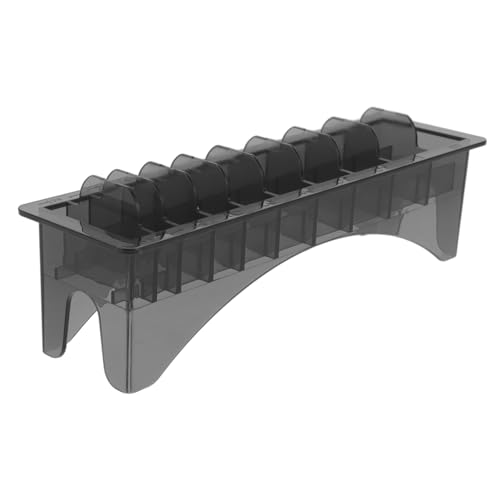 DECORNIJIA Limit Kamm Aufbewahrungsbox für Haarschneidemaschinen Stabiler Clip Halter mit Fächern Praktischer Organizer für Friseur Zubehör Schwarz für Salon und Heimgebrauch von DECORNIJIA