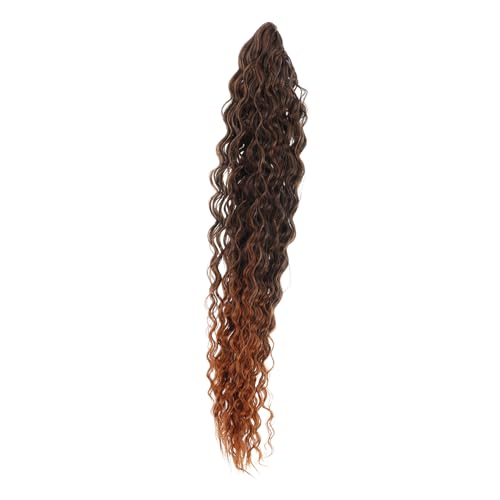 DECORNIJIA Lockerer Afro Pferdeschwanz Haarteil Synthetische Elastische Zugschnur Gelockt Damen Haarverlängerung Komfortabel Stabiler Sitz Inspirierte Tiefe Locken von DECORNIJIA