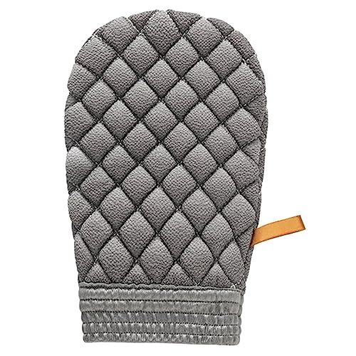 DECORNIJIA Männer Doppelseitiger Peeling Rückenschrubber Badetuch aus Premiumfaser Körperpeeling Handtuch für Dusche und Hautreinigung Abgestorbene Haut Entfernen Sanftes Peeling für Rücken von DECORNIJIA