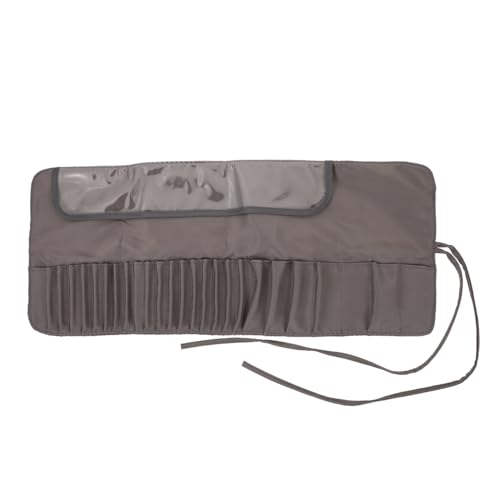 DECORNIJIA Makeup Pinsel Organizer Tasche Rollbar Großes Fassungsvermögen Reise Kosmetiktasche Handlich für Damen und Mädchen von DECORNIJIA