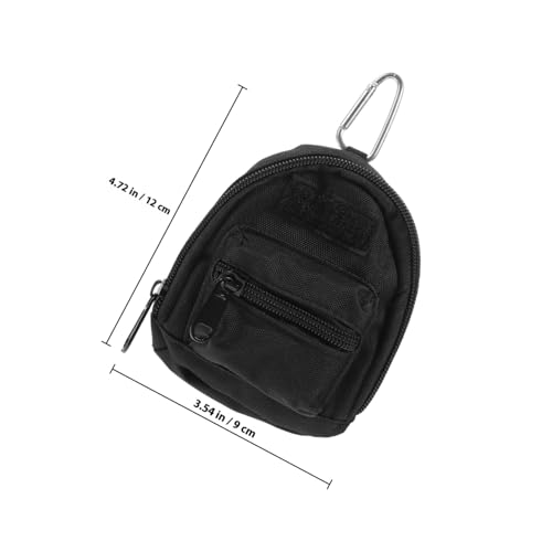 DECORNIJIA Mini Change Purse aus Canvas und Aluminiumlegierung Langlebige Kopfhörer aufbewahrungstasche Kleine Münzbörse mit Schlüsselanhänger für Outdoor sommer und Rucksack hängeschmuck von DECORNIJIA