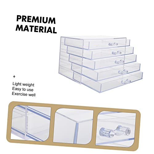 DECORNIJIA Nagelwerkzeug Aufbewahrungsbox Transparent Mehrschichtiges Organizer für Maniküre Zubehör Tragbare Nail Ornament Box für und Zuhause von DECORNIJIA