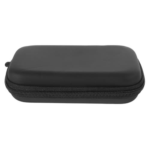 DECORNIJIA PU Leder Mikrofon Tasche Kleines Reiseetui Stoßfestes Organizer Etui für Ohrhörer und Mobile Festplatte Leicht Sicher Kompakt für Flugreisen und Geschäftsreisen von DECORNIJIA