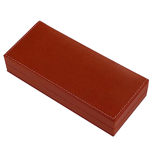 DECORNIJIA PU Leder Stiftbox Multifunktionale Aufbewahrung für Füllfederhalter Praktische Stifteschachtel für Schule und Büro Hochwertiges Design Braun von DECORNIJIA