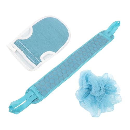 DECORNIJIA Peeling Badetuch Teilig Doppelseitiger Rückenpeeling Schrubber Leichtes Schnelltrocknendes Portables Duschhandtuch für Zuhause Hotel und Camping Dicht Schäumend mit Webtechnik von DECORNIJIA