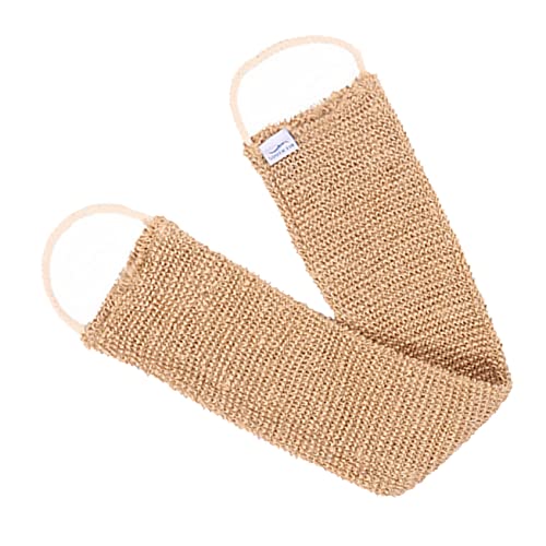 DECORNIJIA Peeling-duschtuch Aus Ramie Und Jute Badetuch Mit Reinigungsbürste Badezubehör Für Körperpeeling Und Rückenwaschung von DECORNIJIA
