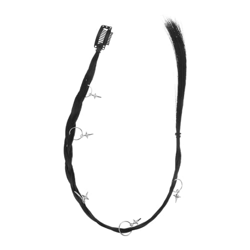 DECORNIJIA Perückenzopf Haarzopf Für Mädchen Geflochtener Pferdeschwanz Haarbänder Für Mädchen Kinderhaar Accessoires Für Mädchen Geflochtener Pferdeschwanz Schwarzer von DECORNIJIA