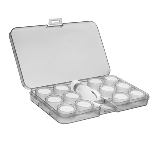 DECORNIJIA Praktischer Transparenter Kontaktlinsenbehälter Fach Kleine Aufbewahrungsbox Langlebig Staubdicht Tragbare Organizer für Reisen und Alltag Mehrfach Nutzbar für Kontaktlinsenpflege von DECORNIJIA