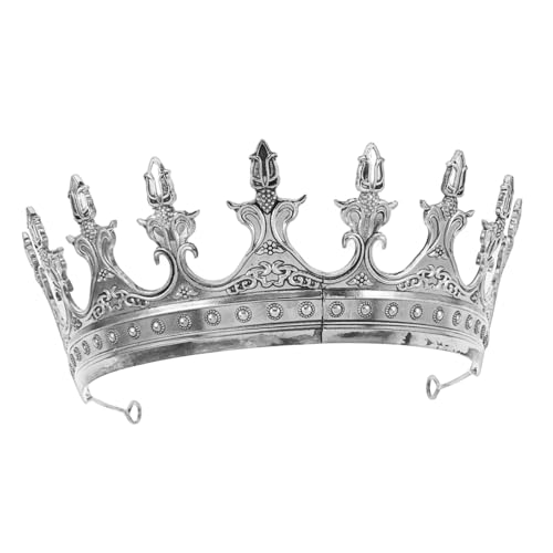DECORNIJIA Retro Königskrone Herren Diadem Mittelalterlicher Palaststil Komfortabel Unisex Für Hochzeit Fasching Karneval Cosplay Party Zubehör von DECORNIJIA