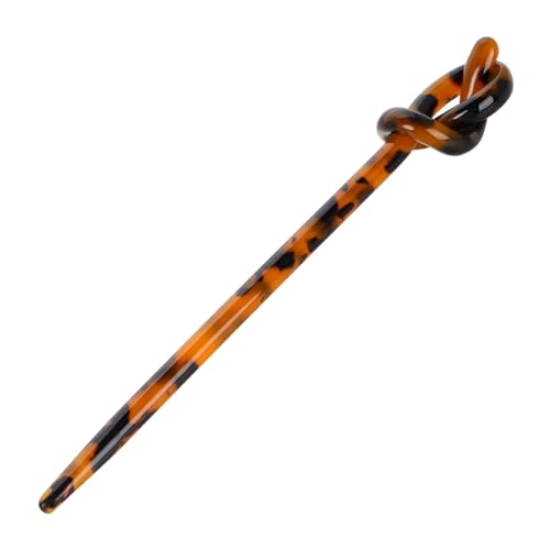 DECORNIJIA Retro-haarnadel Für Hochsteckfrisuren Haarstock Haarstäbchen Für Langes Haar Chinesischer Haarschmuck Haarnadeln Für Brötchen Haarschmuck Für Frauen Leopard Essigsäure von DECORNIJIA