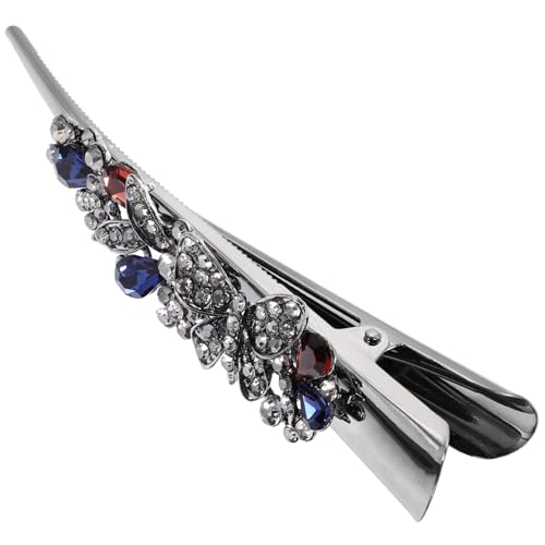 DECORNIJIA Rhinestone Alligator Haarclip Haarklammer Glitzer Haarschmuck für Dickes Haar Damen Styling Clip mit Stabilem und Vintage von DECORNIJIA