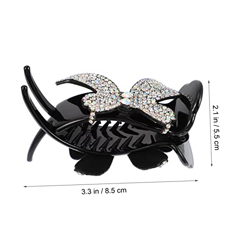 DECORNIJIA Rhinestone Haarklammer mit Glitzersteinen Eleganter Haarclip für Mädchen und Frauen Stabiler Haarhalter für Mitteldickes Haar Geeignet für Party Hochzeit Alltag Perfektes von DECORNIJIA