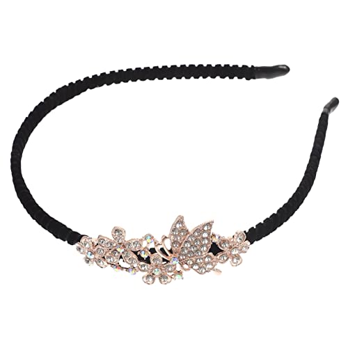 DECORNIJIA Rutschfester Haarreif mit Funkelnden Strasssteinen Elegantes Stirnband Damen Modischer Haarschmuck für Hochzeit Party und Alltag Bequemes Langlebiges Accessoire für Mädchen von DECORNIJIA