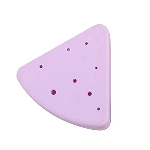 DECORNIJIA Silikon Make Up Schwamm Aufbewahrungsbox Dreieckig mit Belüftung Makeup Powder Puff Organizer Kompakt und Tragbar für Kosmetikpuderquasten für Unterwegs und von DECORNIJIA