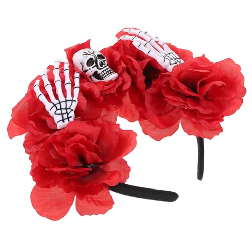 DECORNIJIA Skeletthand-design Stirnband in Rot Für Halloween-partys - Leicht Und Vielseitig Kombinierbar Mit Kostümen Für Festivals Und Feiern von DECORNIJIA