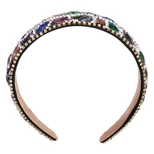 DECORNIJIA Haarreifen Für Damen Mit Strasssteinen Elegante Kopfband Accessoires Für Frauen Und Mädchen Für Hochzeiten Und Festliche Anlässe Farbenfroh Und Leicht von DECORNIJIA