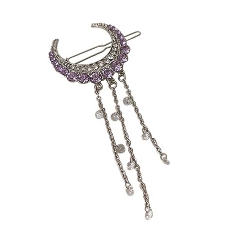 DECORNIJIA Strass Haarklammer mit Funkelnden Kristallen und Eleganter Quaste Retro Haarspange für Damen Modischer Haarschmuck für Alltag und Party Vielseitige Haarnadel zur von DECORNIJIA