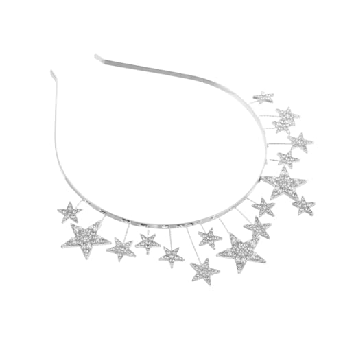 DECORNIJIA Strass Stern Haarreif aus Langlebiger Zinklegierung Leichtes Ergonomisches Design für Bequemen Sitz Funkelnder Fünfzackiger Stern Festlicher Haarschmuck für Frauen bei Party DECORNIJIA Strass Stern Haarreif aus Langlebiger Zinklegierung Leichtes Ergonomisches Design für Bequemen Sitz Funkelnder Fünfzackiger Stern Festlicher Haarschmuck für Frauen bei Party von DECORNIJIA
