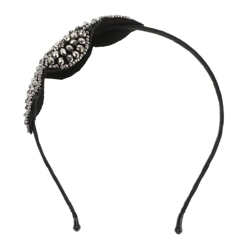 DECORNIJIA Stirnband Glänzende Kopfbedeckung Braut Haarschmuck Retro Damen Kopfschmuck Strass Kopfschmuck für Hochzeiten von DECORNIJIA