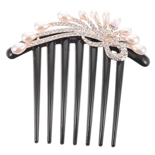 DECORNIJIA Strass-haarspange Mit Perlen Für Damen Eleganter Haarkamm Für Hochzeiten Brautfrisuren Und Festliche Anlässe Leicht Kompakt Und Einfach Zu Verwenden Als Geschenk Für Familie Und An von DECORNIJIA
