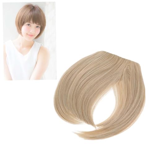 DECORNIJIA Synthetische Clip in Haarverlängerung mit Front Einteilig Natürlich Wirkend Glatt Verstellbare Clips Geeignet für Damen und Mädchen Kühle Farbnuance von DECORNIJIA