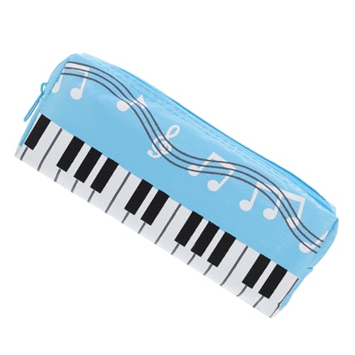 DECORNIJIA Tastatur Federmäppchen Organisatoren klein Fall Stiftfälle Etui Schulstiftbeutel Federmäppchen mit Cartoon-Reißverschluss für Stifte einfaches Segeltuch von DECORNIJIA