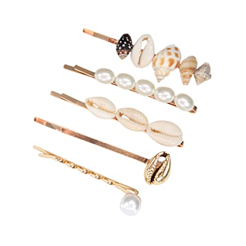 DECORNIJIA Teiliges Metall Haarklammern mit Muschel und Perlendekor Haarspangen für Frauen und Mädchen Sicherer Vielseitiges Styling für Alltag und Besondere Anlässe von DECORNIJIA