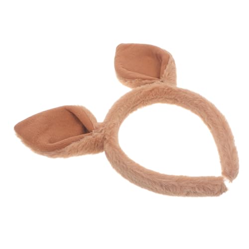 DECORNIJIA Tierohren Haarreif für Erwachsene Bequemes Stirnband mit Lustigem Känguru Design Dunkelbraun Vielseitiger Kopfschmuck für Karneval Cosplay Halloween und Partys von DECORNIJIA