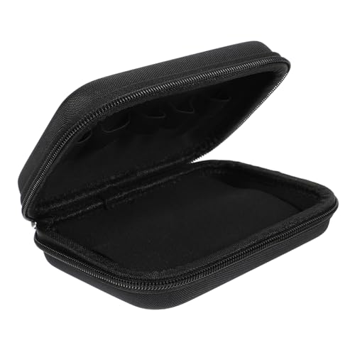 DECORNIJIA Tragbare Ätherische Öle Aufbewahrungsbox Eva Organizer mit Reißverschluss Sicherer Schutz für Rollerflaschen Kompakte Reise Tasche für Aromatherapie Öle Schwarz von DECORNIJIA