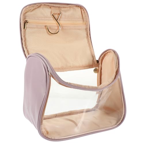 DECORNIJIA Transparente Kulturtasche mit Großem Fassungsvermögen Tragbarer Reise Kosmetikbeutel für Damen Wasserdichter Toilettenbeutel mit Durchsichtigem Fenster Multifunktionaler Organizer von DECORNIJIA