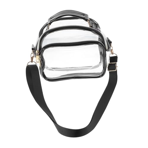 DECORNIJIA Transparente PVC Umhängetasche Damen Kleine Leichte Schultertasche mit Reißverschluss für Alltag Shopping Reisen Modische Durchsichtige Crossbody Handtasche Zufällige Farbe von DECORNIJIA