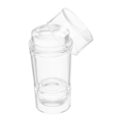 DECORNIJIA Transparenter Doppelseitiger Nagelstempel aus Langlebigem Silikon mit Abdeckung und Schaber Vielseitig für French Manicure DIY Nail Art und Stamping Stempel für Kreative von DECORNIJIA