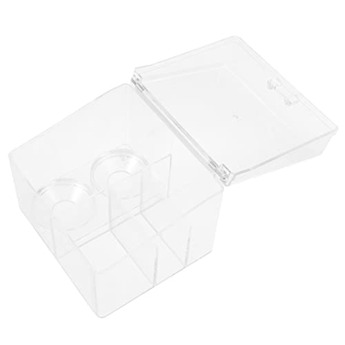 DECORNIJIA Transparenter Kosmetik Organizer Mit Deckel Fächer Für Make-up Wattepads Und Accessoires Stilvoller Acryl Aufbewahrungsbehälter Für Schminktisch Und Badezimmer Multifunktionale von DECORNIJIA